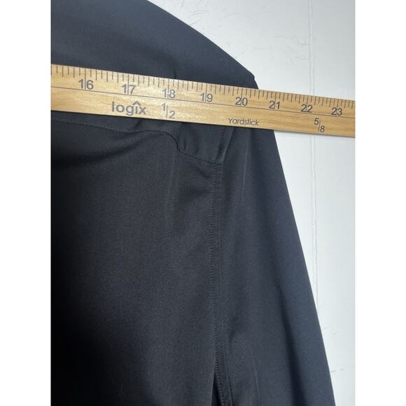 Theory Sylvain Shirt Structure Knit Button Up Black Minimalist Career Size XXL - Picture 7 of 11